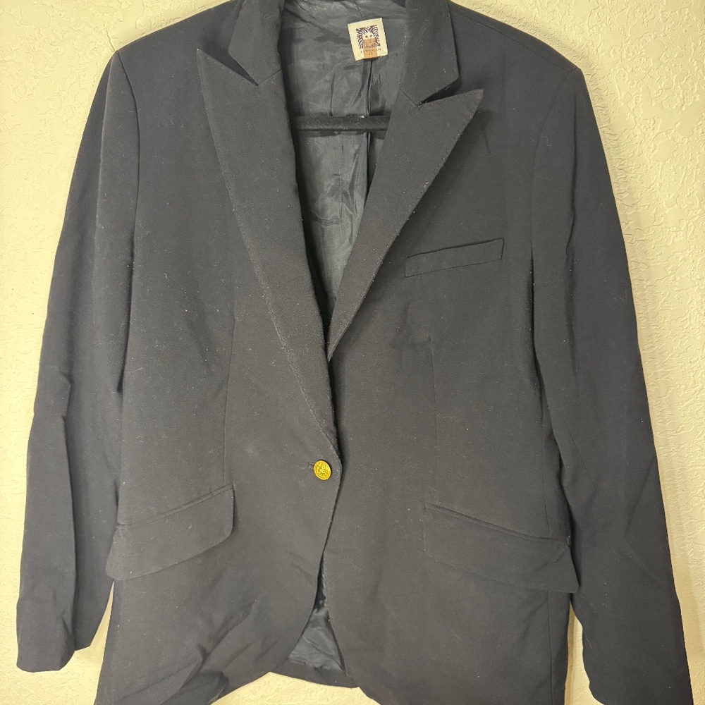 Anne Klein Size 12 Black Blazer Suit Jacket Separate